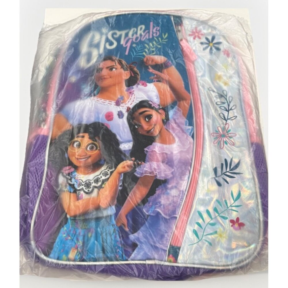 New With Tags Sealed Sister Goals Bioworld Disney Encanto 16" Large Backpack WN1